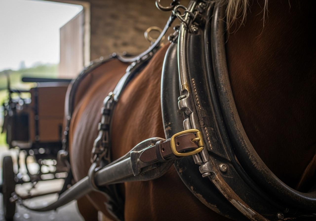 Illustration pour voiture pour les chevaux